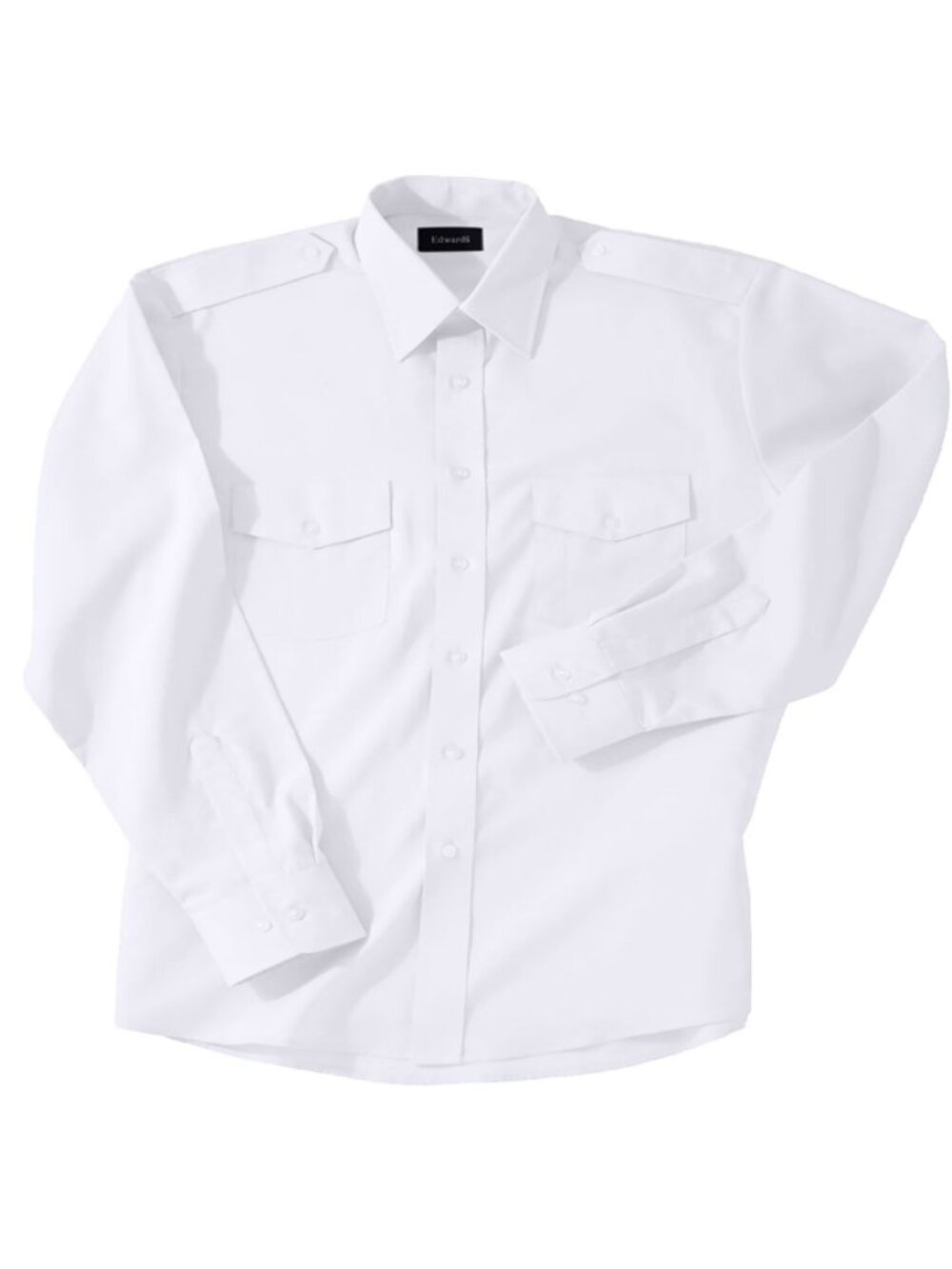 Edwards 1262 Garment Men's Long Sleeve Demanding Shirt - White